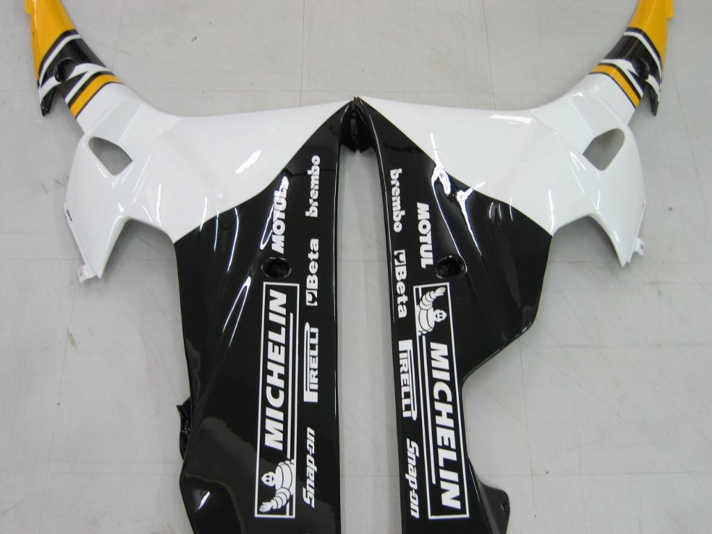 Amotopart-Verkleidungen Yamaha YZF-R6 2006-2007 Verkleidungsverkleidung gelber wei?er schwarzer Motul R6 Rennverkaufskit