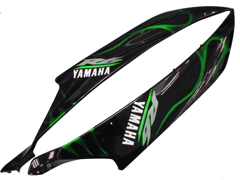 AMOTOPART FAKINGS YAMAHA YZF-R6 2006-2007 Verkleidung Black & Green Fearing Kit