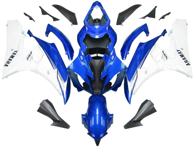 AMOTOPART FAKINGS YAMAHA YZF-R6 2006-2007 Verkleidung Blue & White Abzugskit