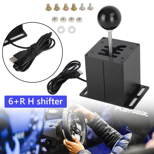 USB-Handbremse mit Klemme und H-Schalthebel für Logitech G29 Lenkrad Sim Racing