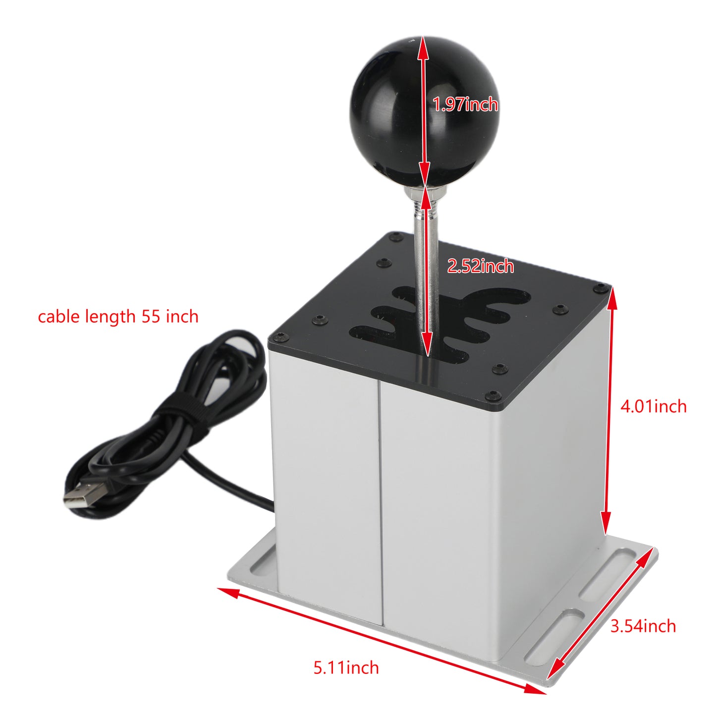 PC USB Handbremse Für Rennsimulation – 16-Bit Linear, Einstellbare Feder, Kompatibel Mit Logitech G27/G29/G920 PC USB Handbremse Für Rennsimulation – 16-Bit Linear, Einstellbare Feder, Kompatibel Mit Logitech G27/G29/G920