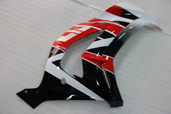 Kit carénage Amotopart 2011-2015 Kawasaki ZX10R blanc et rouge