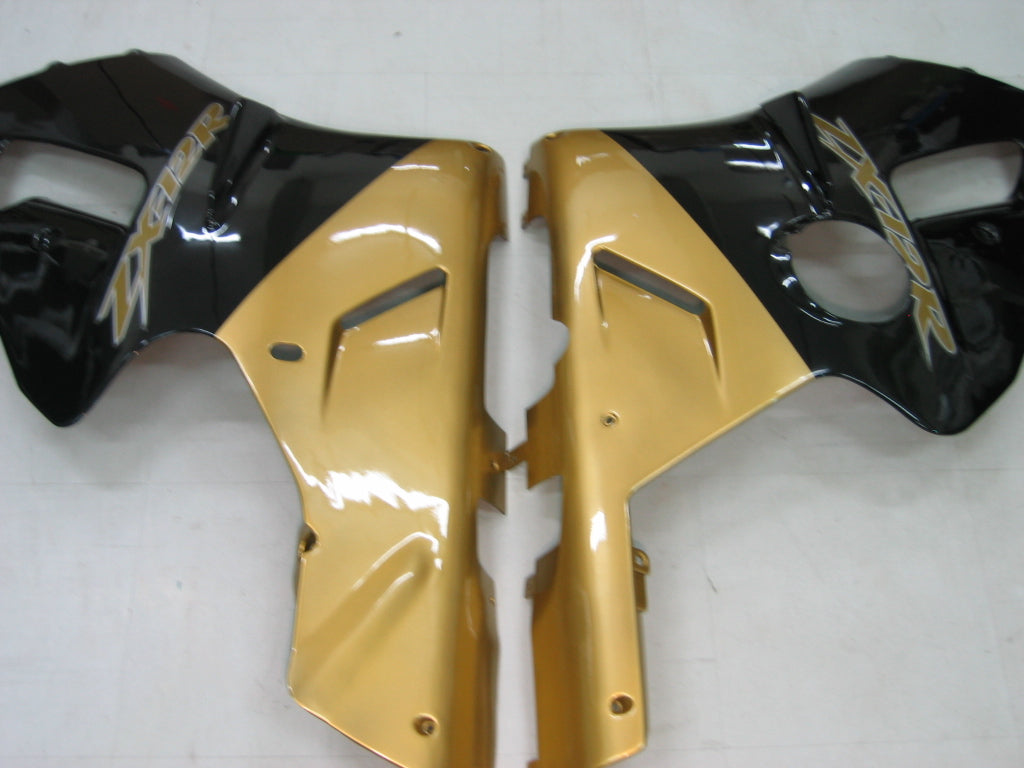 Amotopart 2000-2001 Kawasaki ZX12R Verkleidung Black & Gold Kit