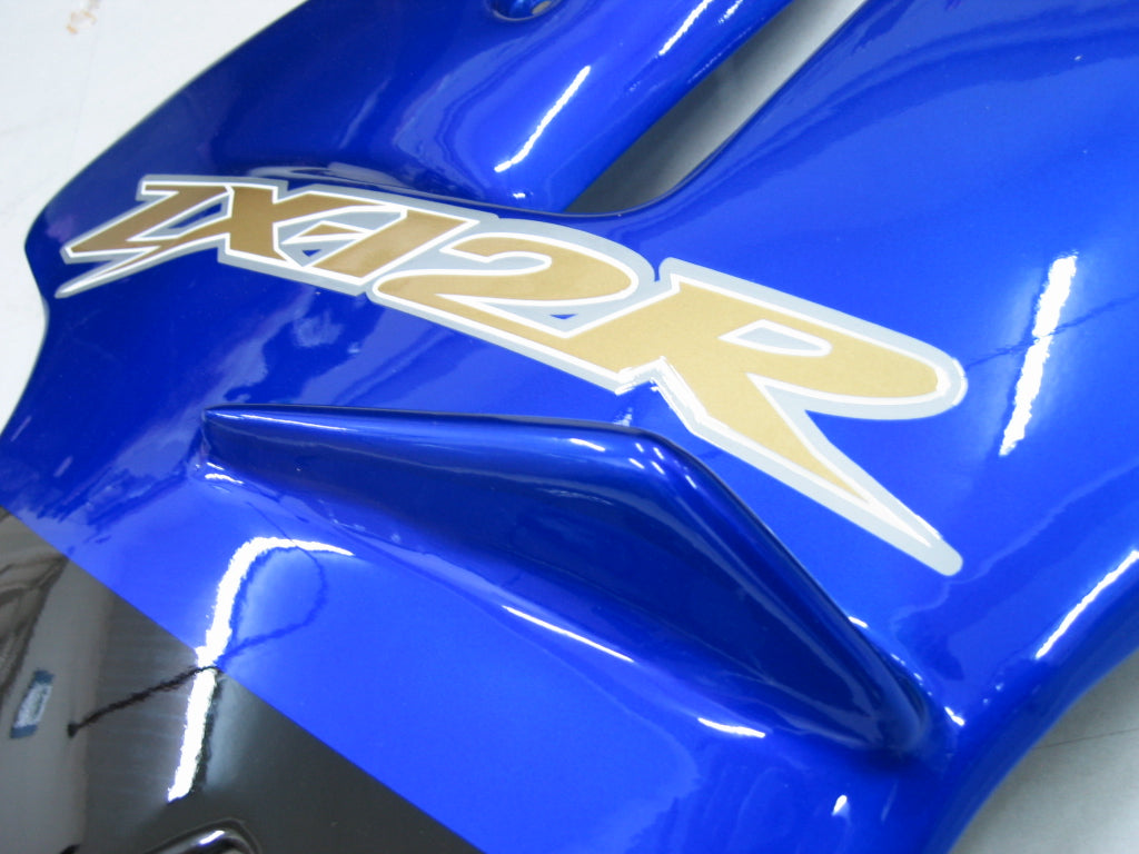 Amotopart 2002-2005 Kawasaki ZX12R Verkleidung Blue Kit