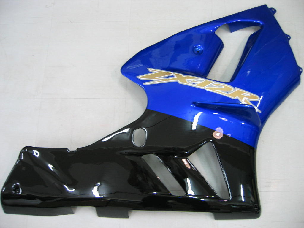 Amotopart 2002-2005 Kawasaki ZX12R Verkleidung Blue Kit