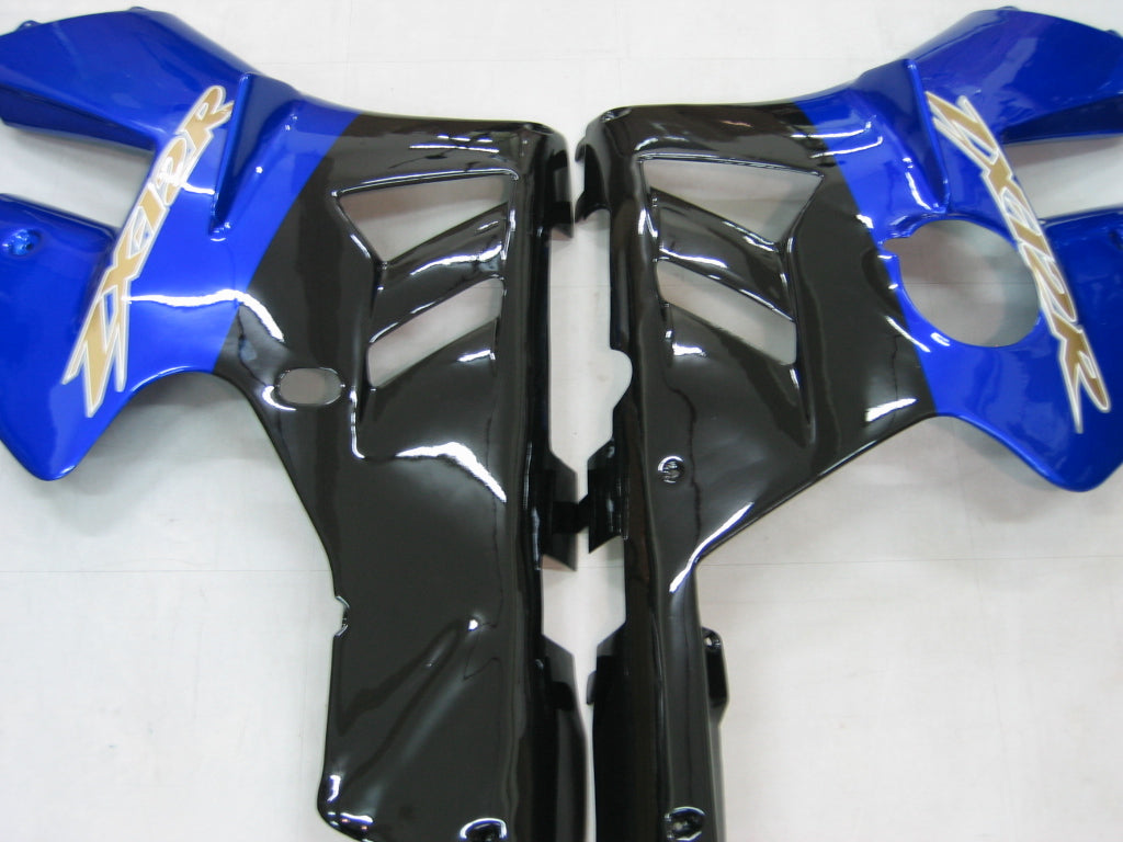 Amotopart 2002-2005 Kawasaki ZX12R Verkleidung Blue Kit