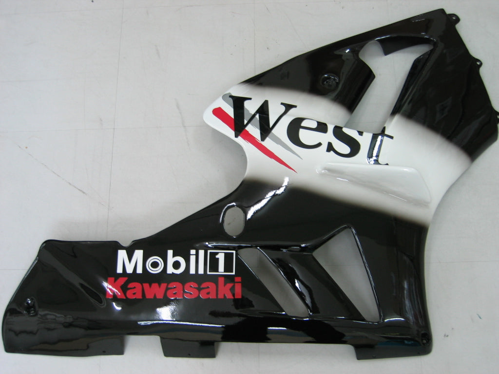 Amotopart 2002-2005 Kawasaki ZX12R Verkleidung G-Black & White Kit