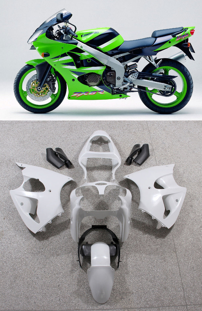 Generic Fit For Kawasaki ZX6R 636 (2000-2002) Bodywork Fairing ABS Injection Molded Plastics Set 13 Style