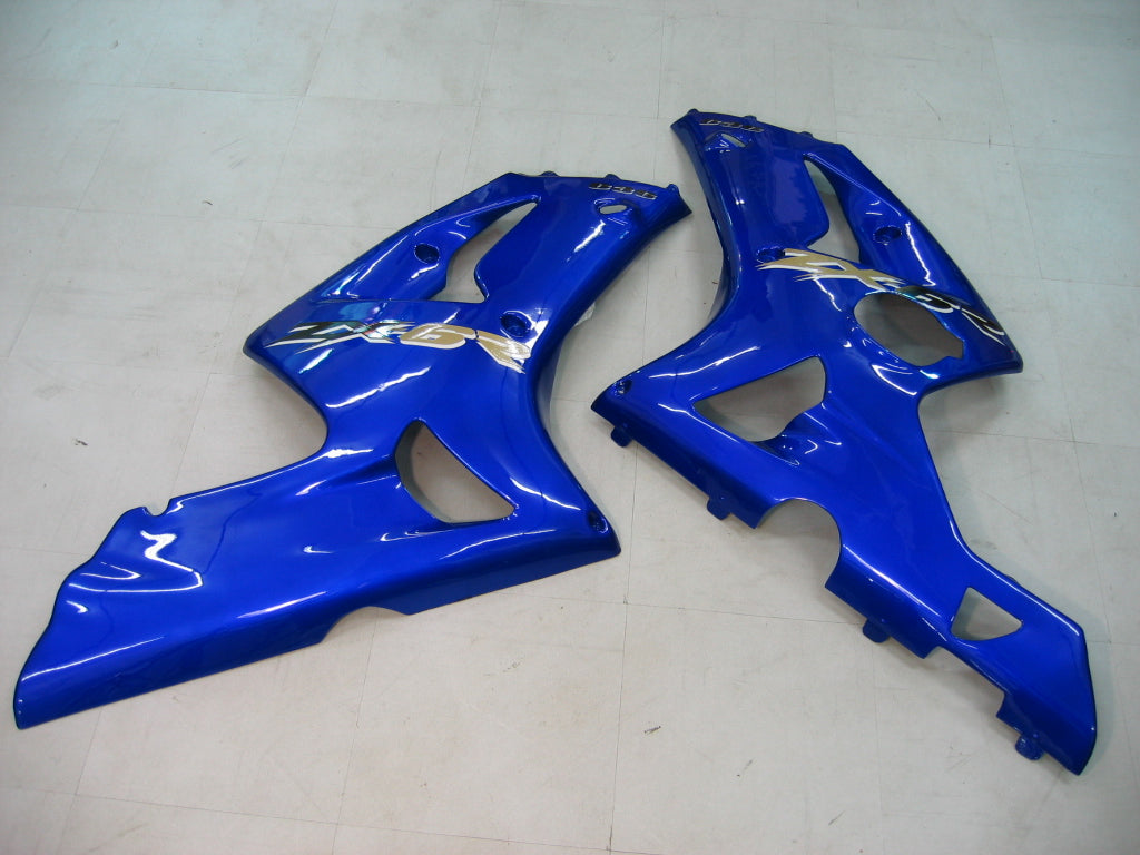 Amotopart 2003-2004 Kawasaki ZX6R Verkleidung G-Blue Kit