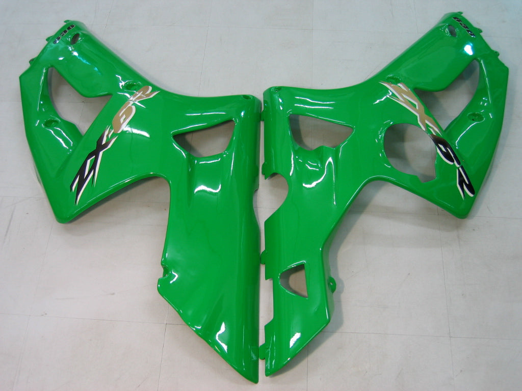 Amotopart 2003-2004 Kawasaki ZX6R Verkleidung Green Kit