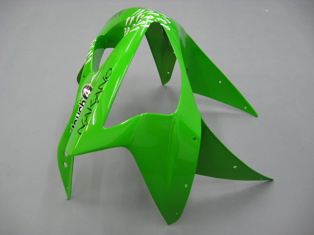 Amotopart Kawasaki ZX6R 2003-2004 Verkleidung Green Kit