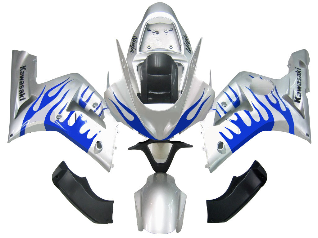 Amotopart 2003-2004 Kawasaki ZX6R Abzugsspeise & Blue Flame Kit