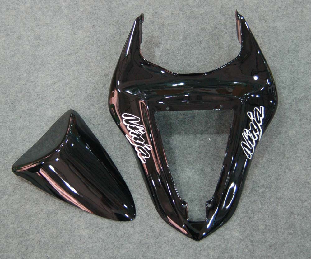 Amotopart 2007-2008 ZX6R Kawasaki Verkleidung Black Kit