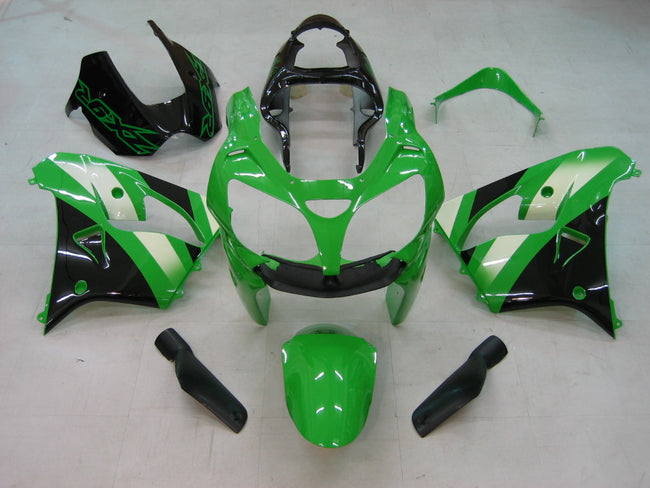 Amotopart 2000-2001 Kawasaki ZX9r Verkleidung Green Kit