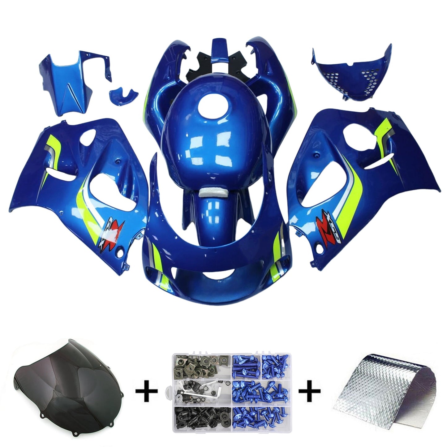 Amotopart Suzuki GSXR600 1996–2000 GSXR750 1996–1999 Verkleidungsset Karosserie