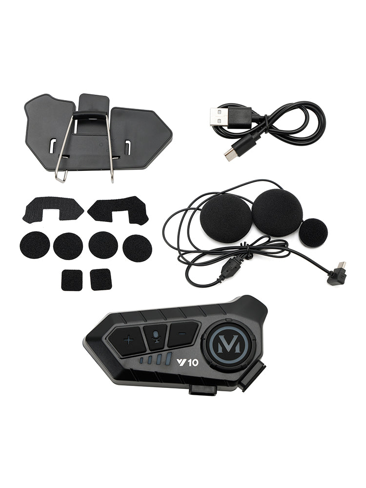 Universal Lautsprecher Player Helm Bluetooth Kopfhörer Headset Schwarz Für Motorrad