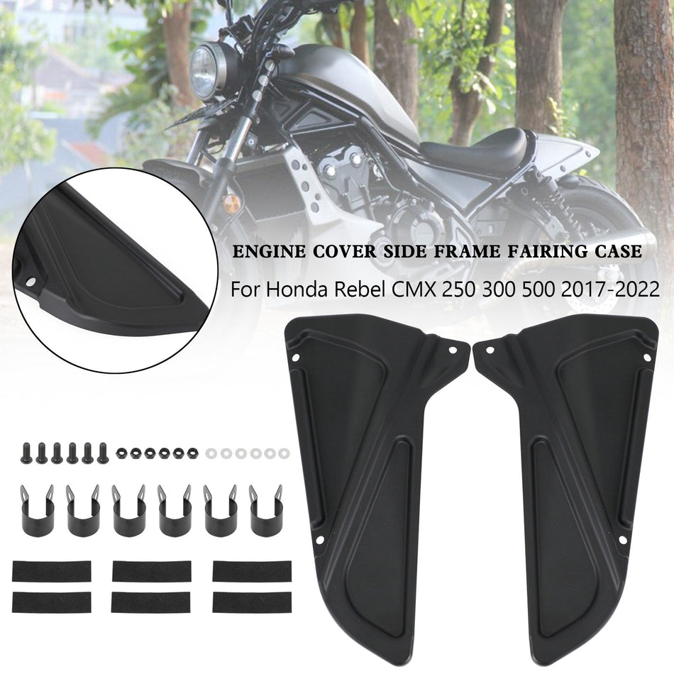 2017-2022 Honda Rebel CMX 250 300 500 Carter de carénage de cadre latéral de couvercle de moteur