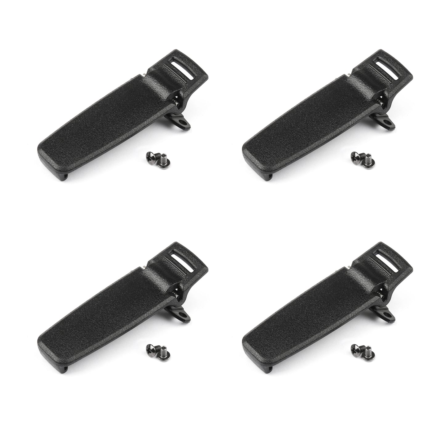 Clip ceinture 4 pièces pour TYT MD-380 Retevis RT3 Radio bidirectionnelle noir