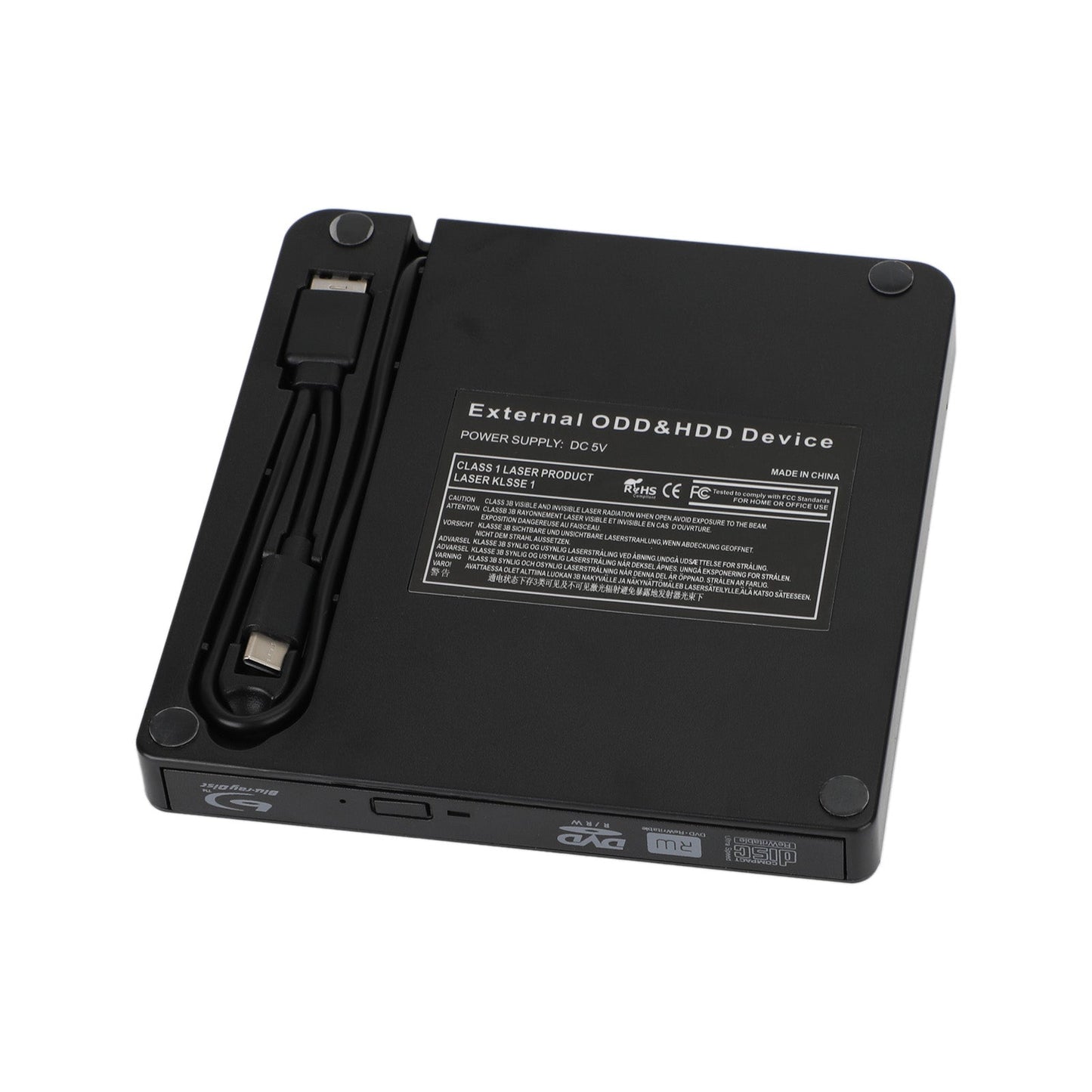 Lecteur DVD Blu-ray externe USB 3.0 lecteur BD lecture/écriture graveur Portable 2 en 1