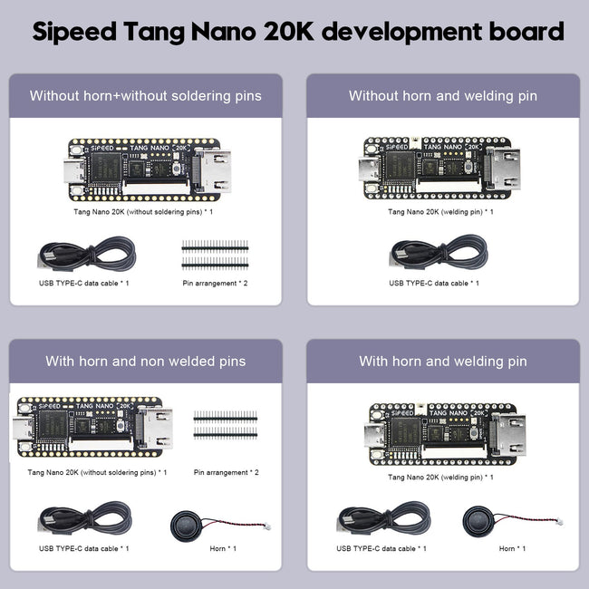 Sipeed Tang Nano 20K Entwicklungsboard Open Source FPGA Retro-Spiel mit Lautsprecher