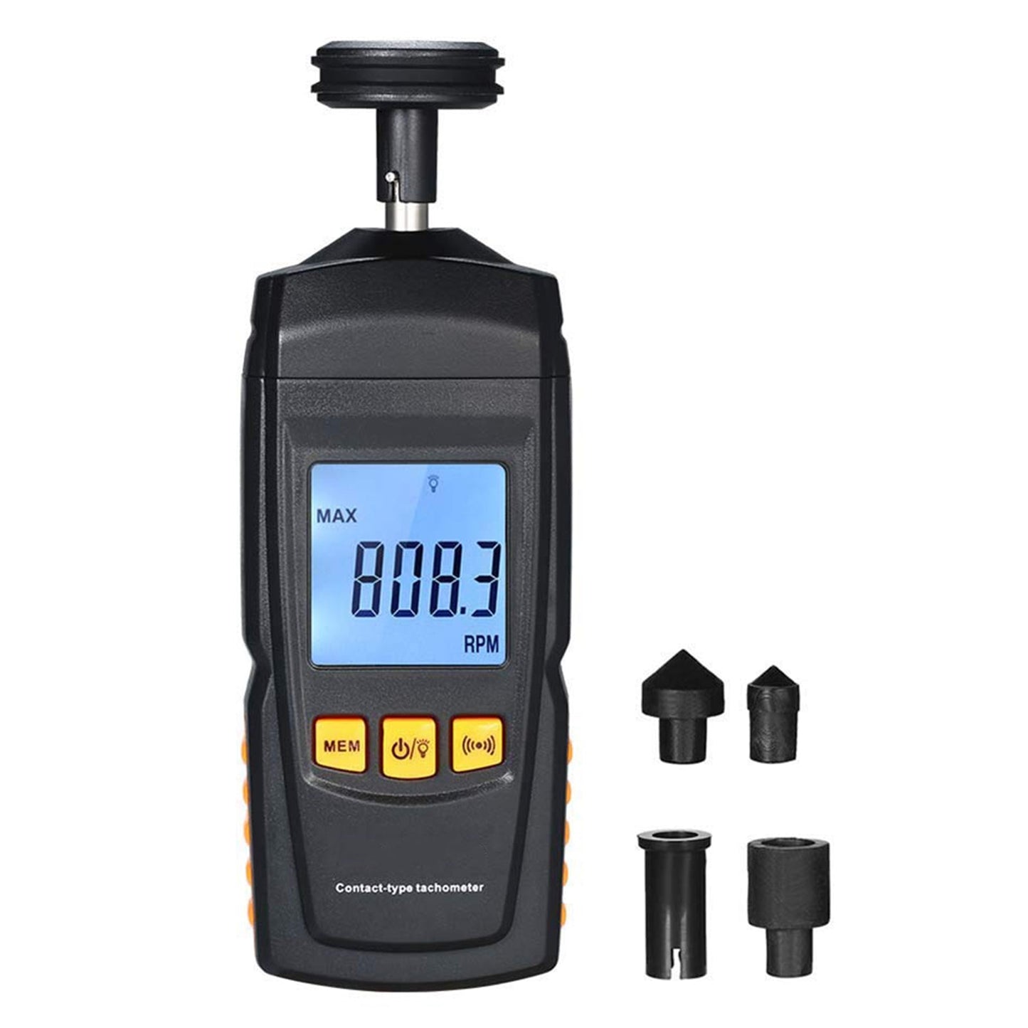 GM8906 Tragbarer digitaler Kontakt-Motordrehzahlmesser LCD-Tachometer Tach RPM Tester