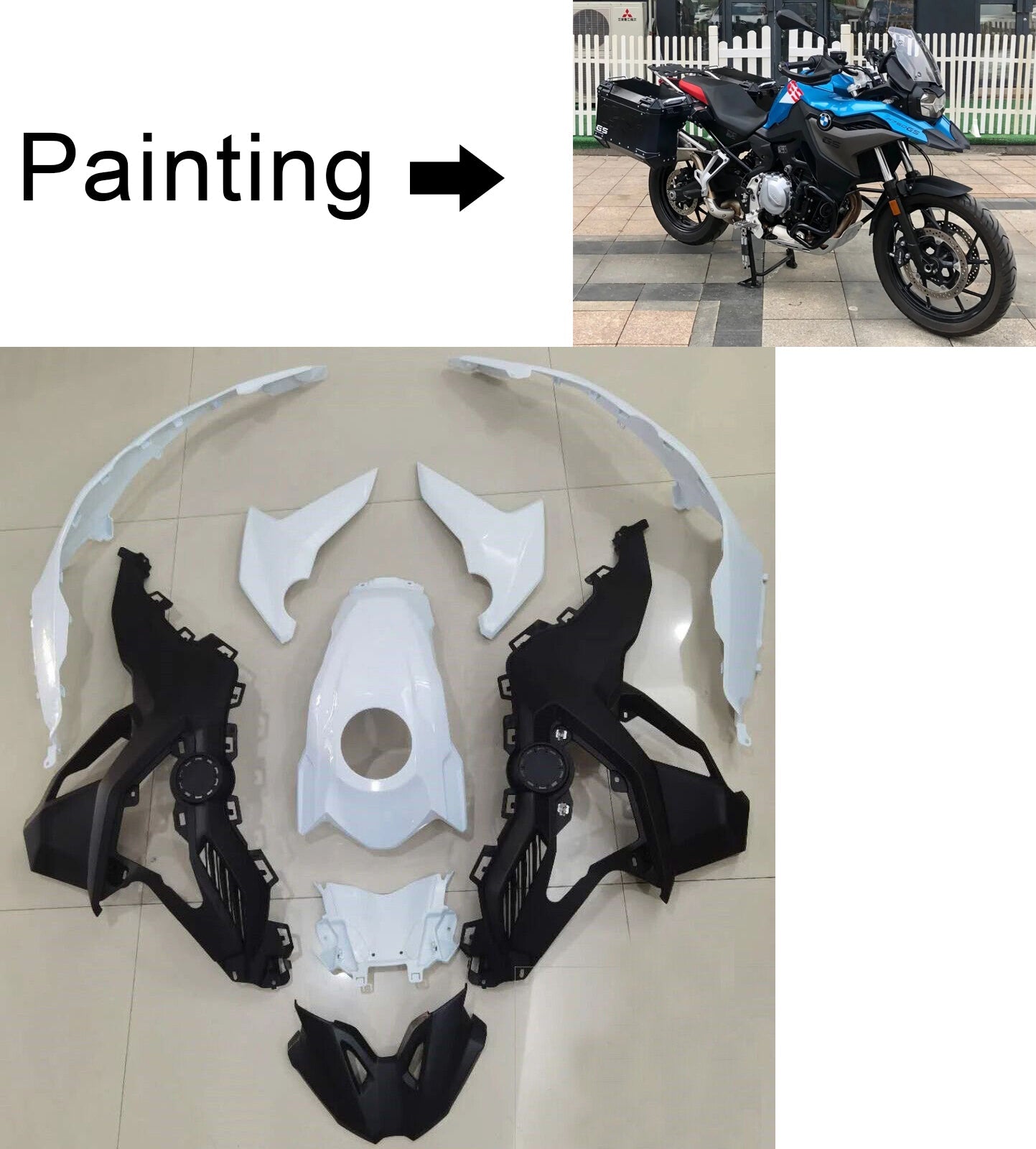 AMOTOPART BMW F750GS F850GS 2018-2020 Verkleidungskit Karosserie