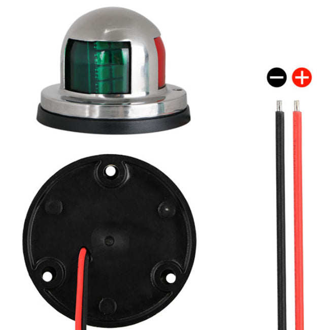 2 in 1 LED Navigationslichter Positionslicht Positionsleuchte Boot 12V Edelstahl