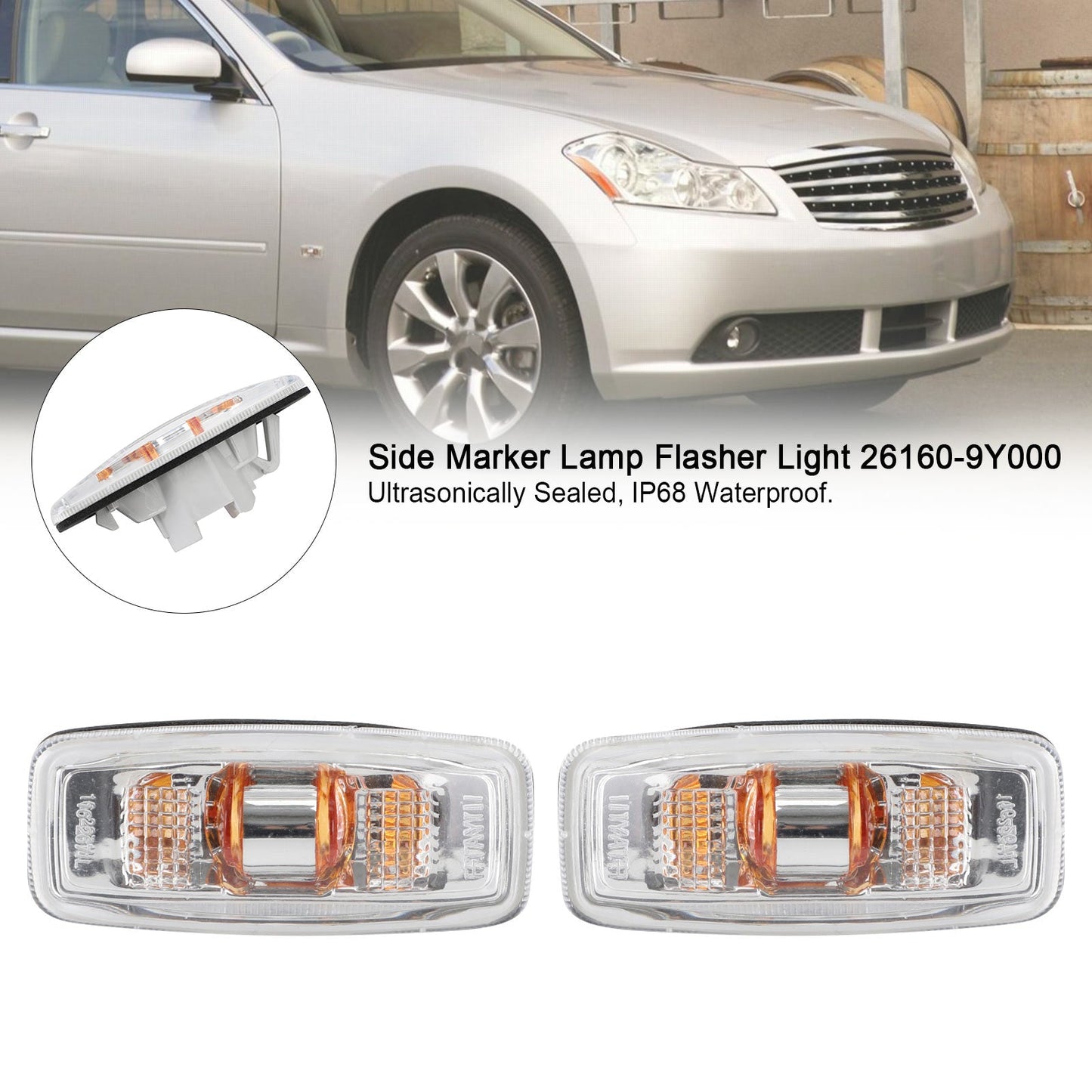 Seitenmarker-Lampen-Blinker-Licht 26160-9Y000 für Infiniti M35 M45 2006-2007