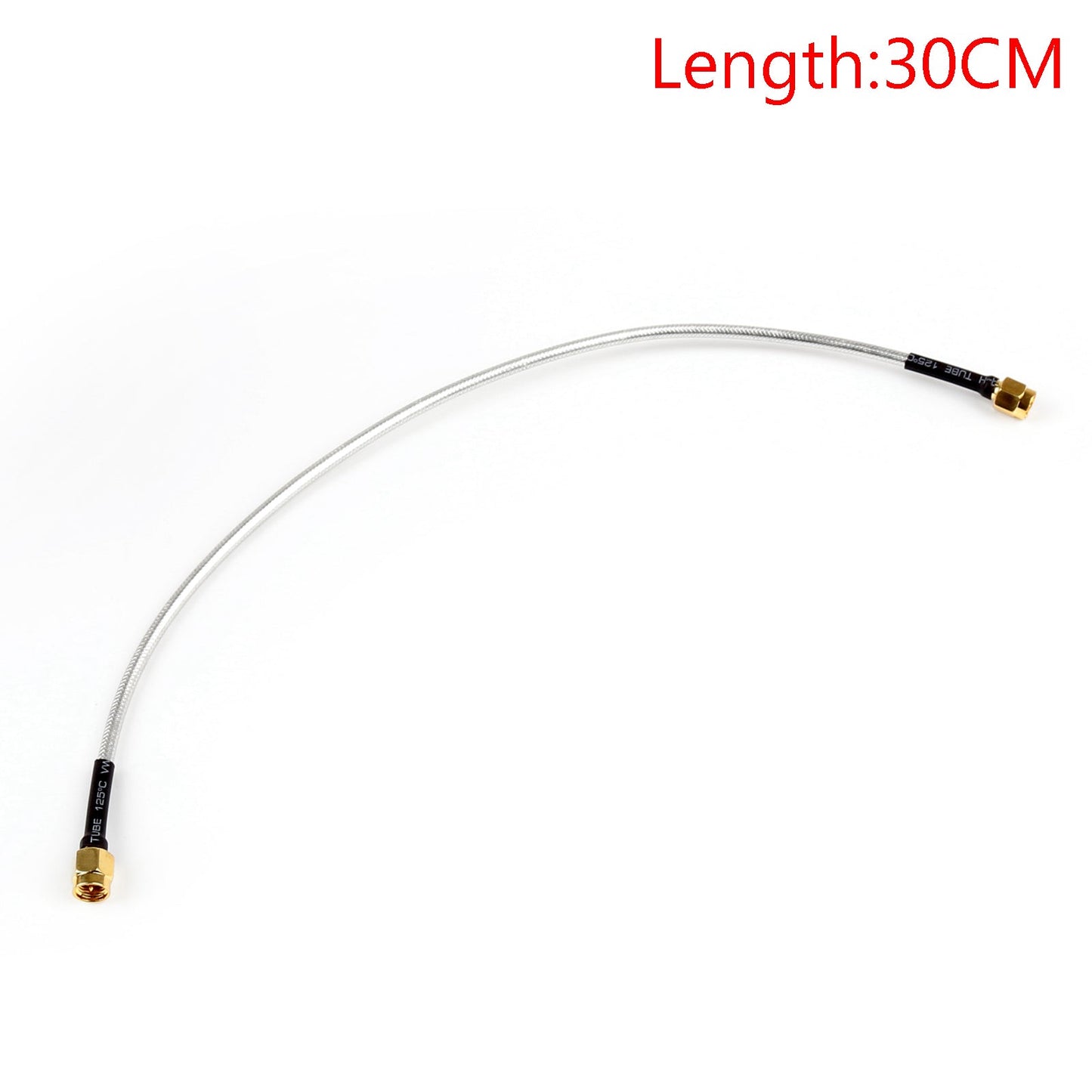 10 Stück SMA-Stecker auf SMA-Stecker RF-Verlännerung Koax-Pigtail-Halbstarr Kabel RG402 30 cm