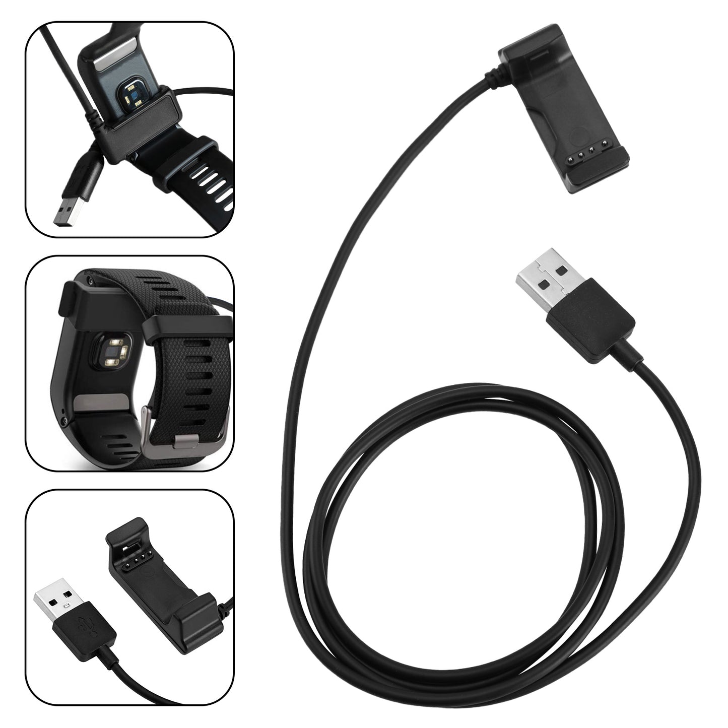 Câble de charge de chargeur USB pour montre intelligente Garmin Vivoactive HR GPS Vivosmart