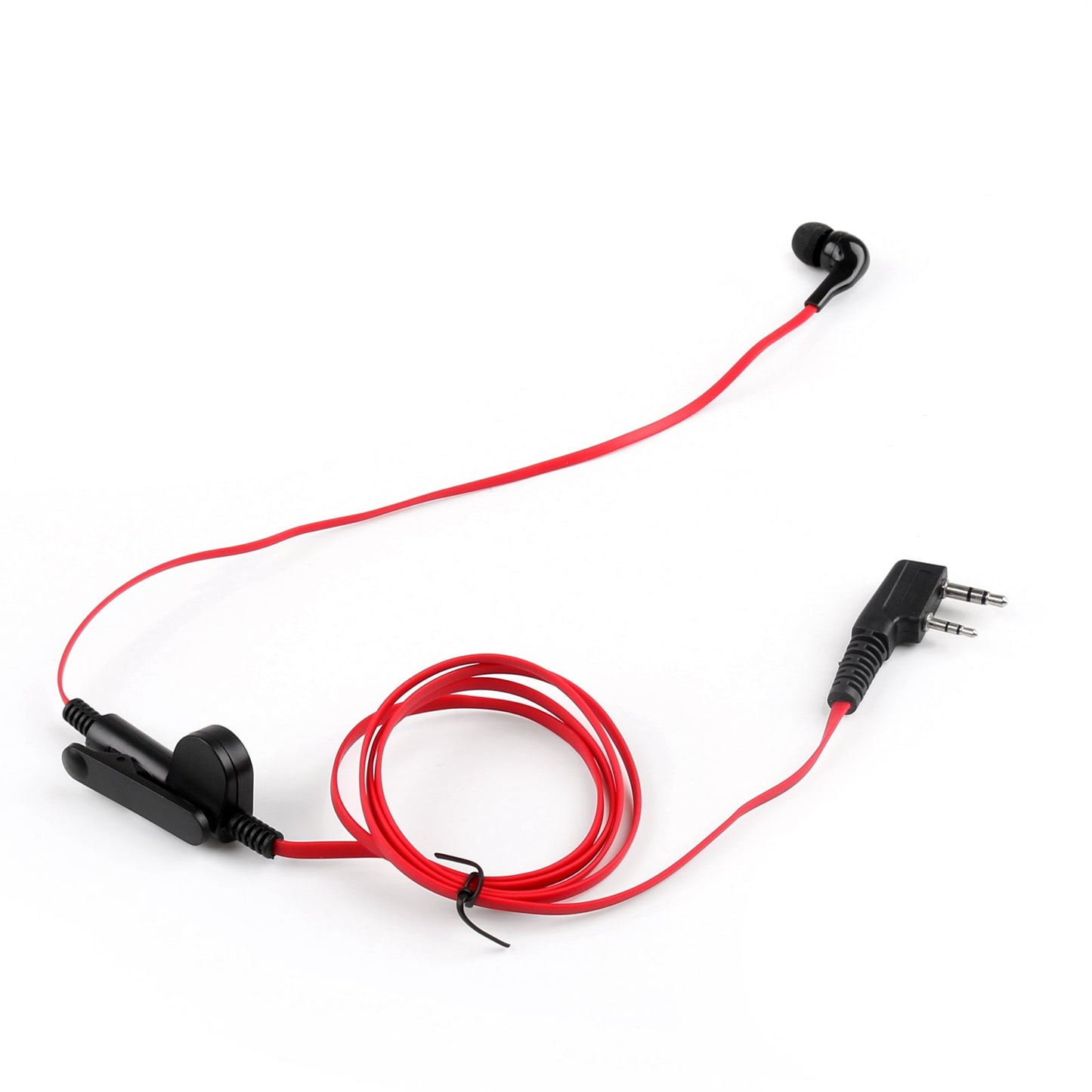 5x Casque Écouteurs pour Kenwood Baofeng Tyt Linton UV-5R TG-UV2 Bidirectionnel Rouge