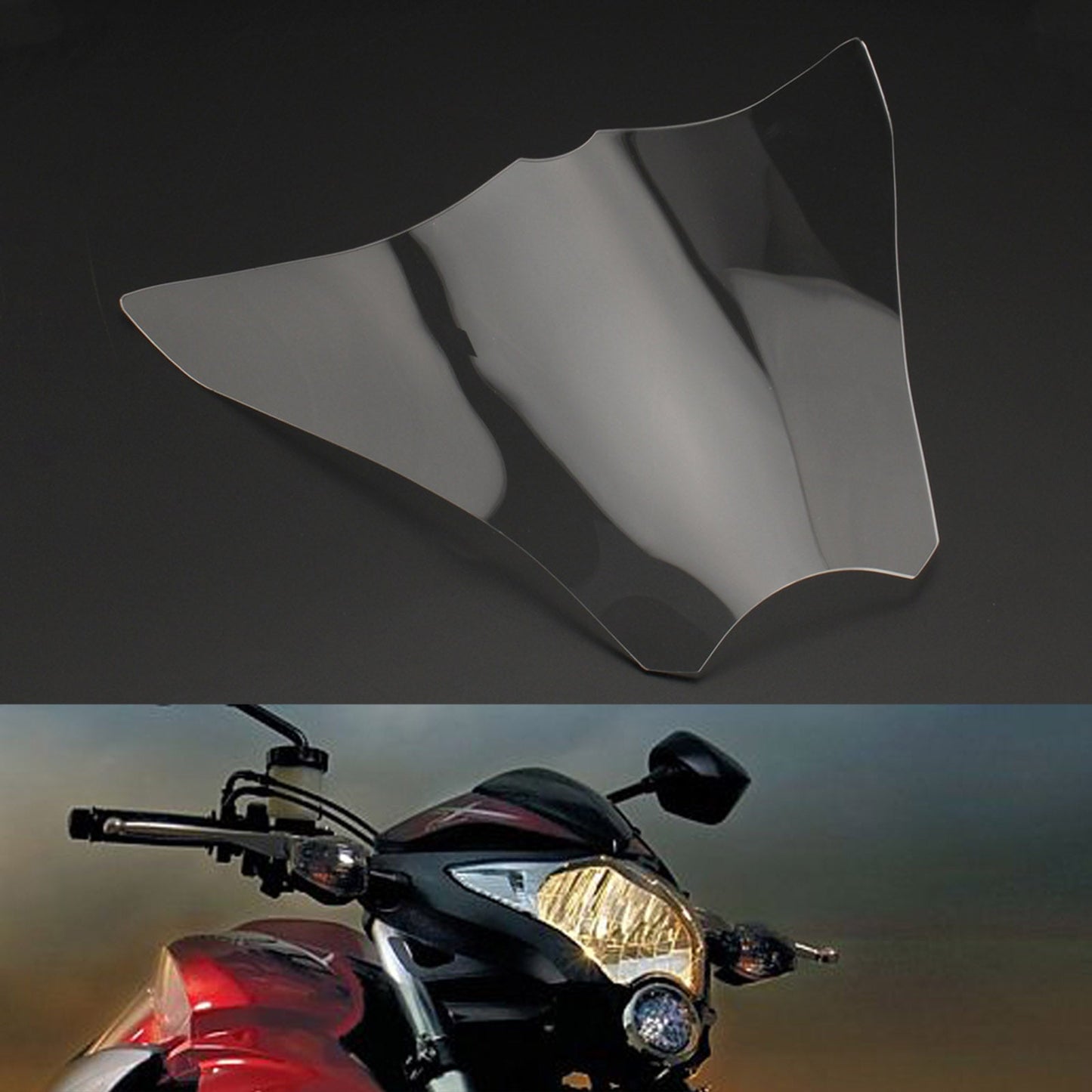 Lentille de phare Dirt Dirt Lamp Lens Fit Honda CB1000R 08-17 Smoke Generic