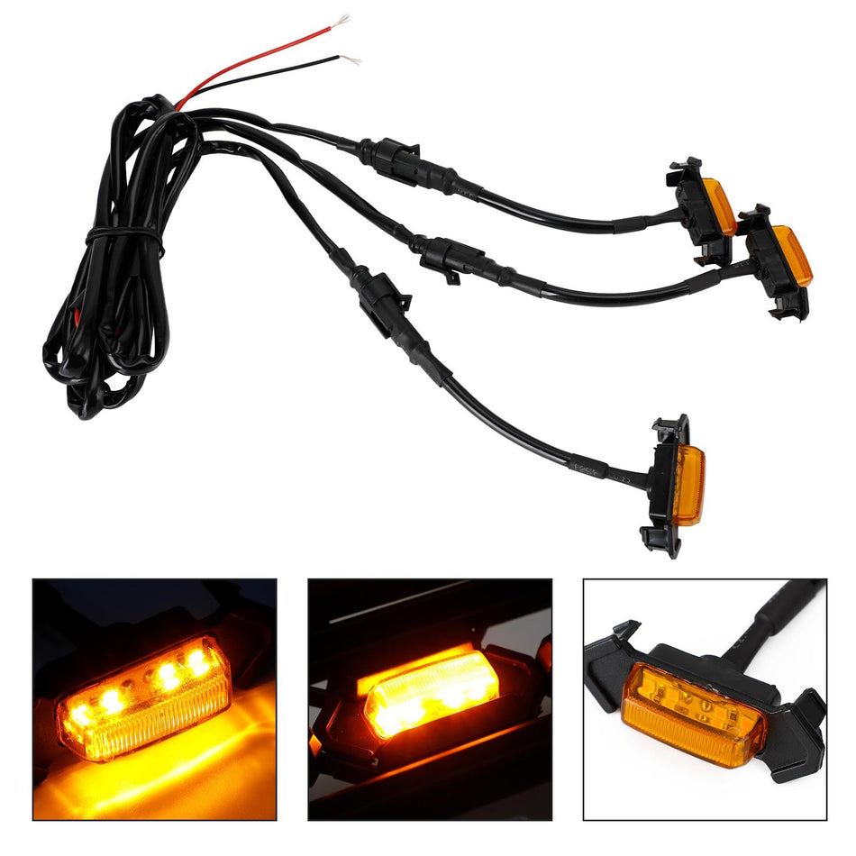 2001-2011 2016-2023 Toyota Tacoma TRD PRO 3 STüCKE Frontsto?stange Haubengrill LED-Leuchten