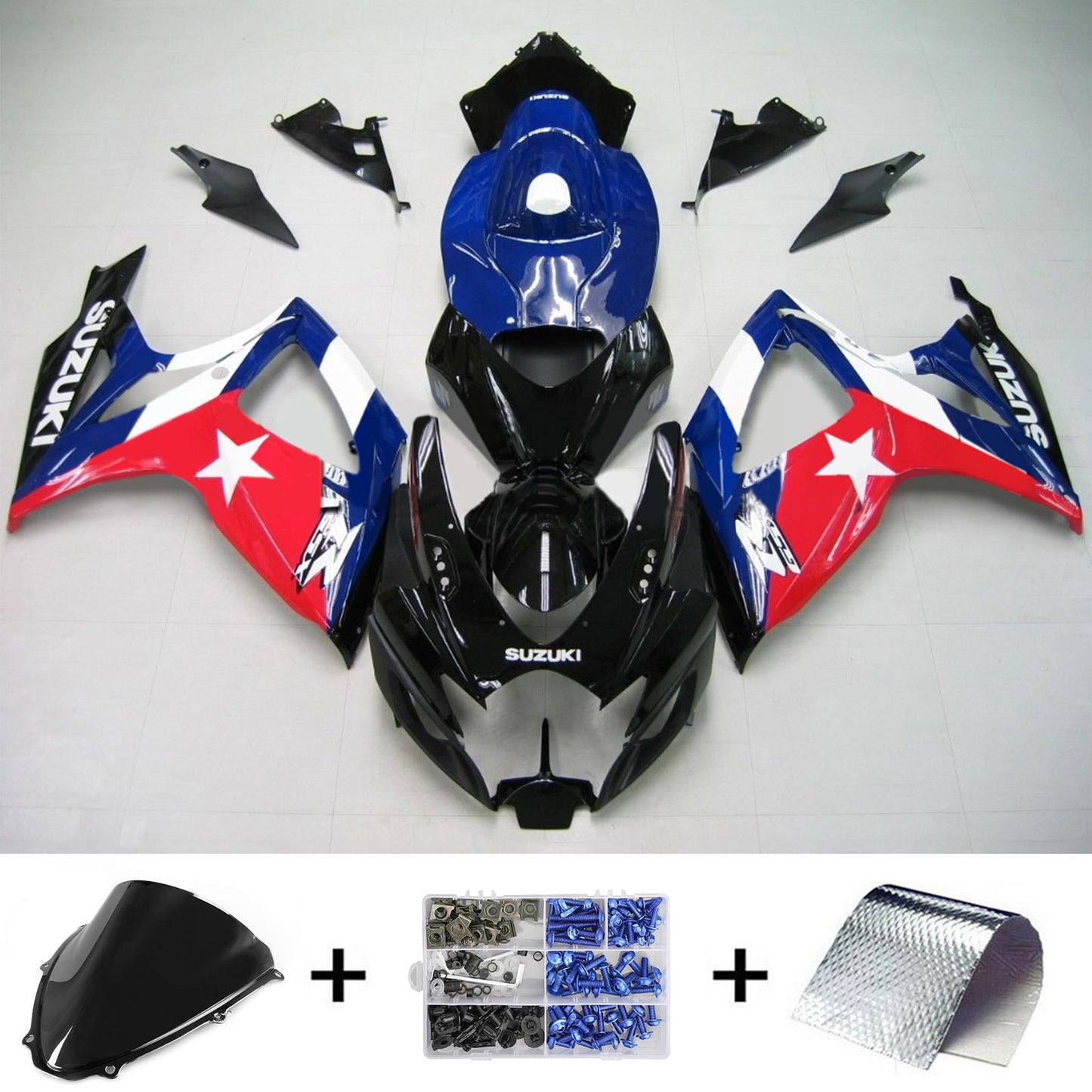 Amotopart Suzuki GSXR 600/750 2006-2007 Verkleidungskit