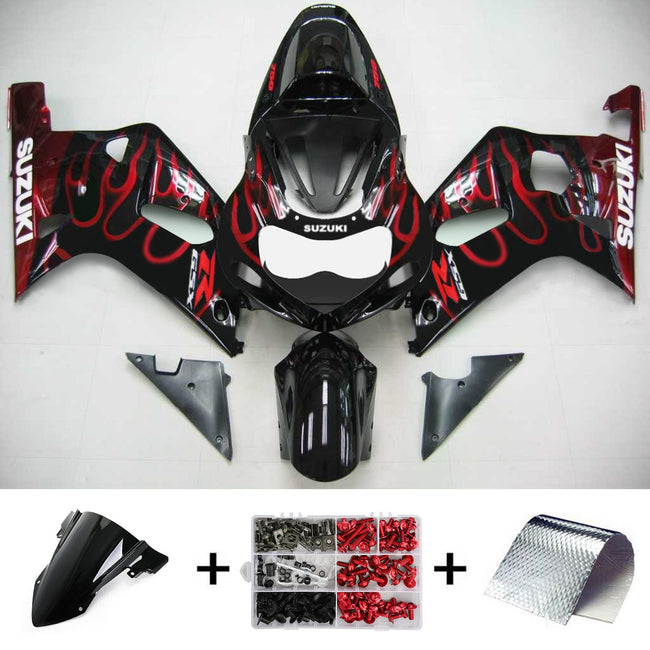 Amotopart Suzuki GSXR750 2001-2003 Verkleidungskit Karosserie Plastikabbs