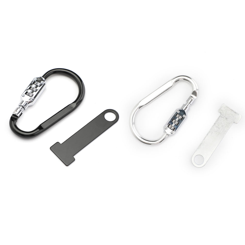 Helmschloss T-Stange passt um bis zu 1 1/2 Zoll Lenker Motorrad Fahrrad Scooter Chrom