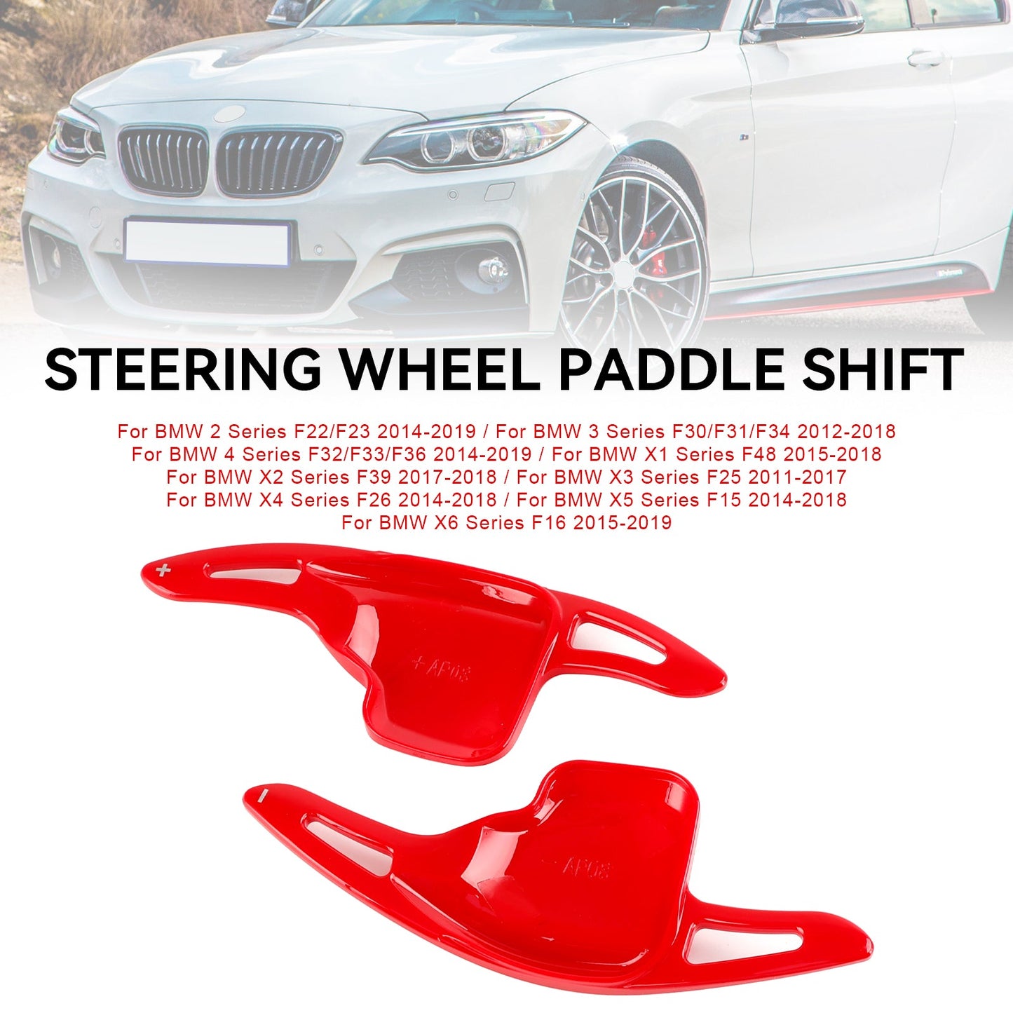 Steering Wheel Paddle Shifter Extension Cover Fit BMW F22 F30 F31 F32 X1 X2