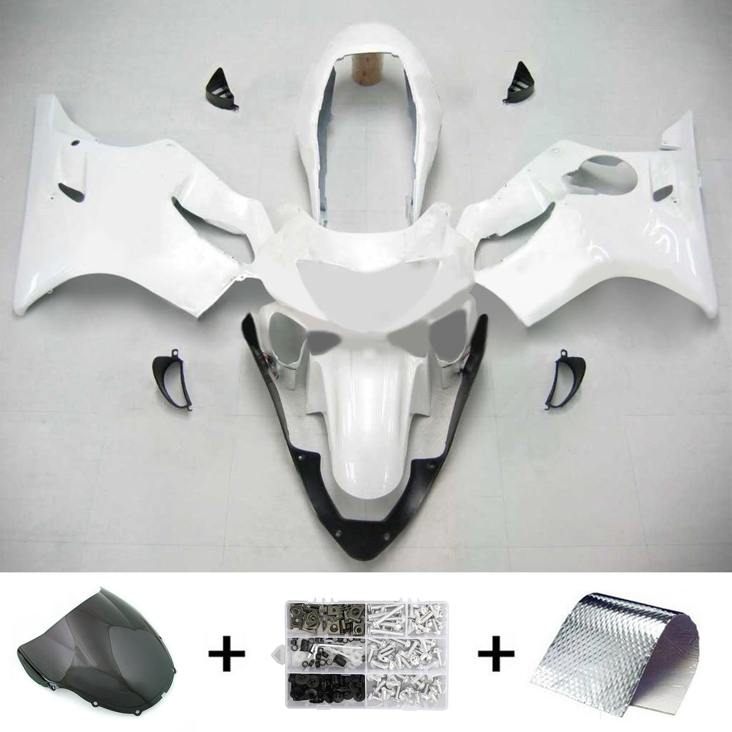 Amotopart Honda CBR600F4 1999-2000 Kit de carénage Corps Plastique ABS