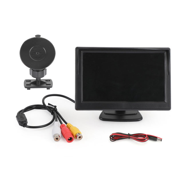 Moniteur LCD TFT HD 5 pouces pour caméra de recul de voiture
