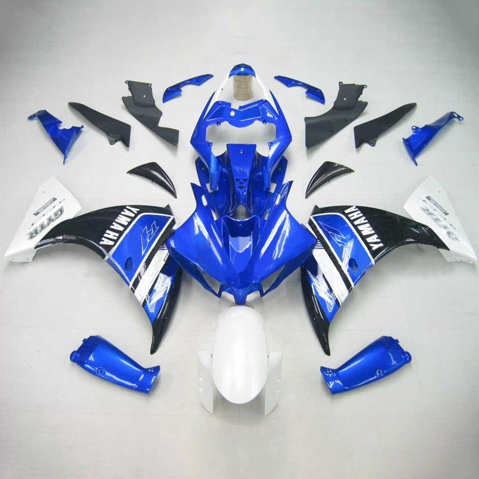 Amotopart Yamaha 2009-2011 YZF 1000 R1 Bleu Noir Blanc Fax Kit