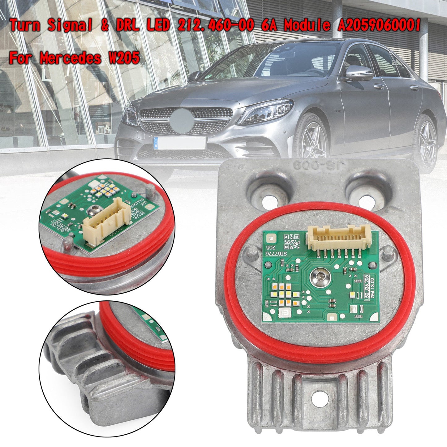 Turnsignal & DRL LED 212.460-00 6A Modul A2059060001 für Mercedes W205 Generic