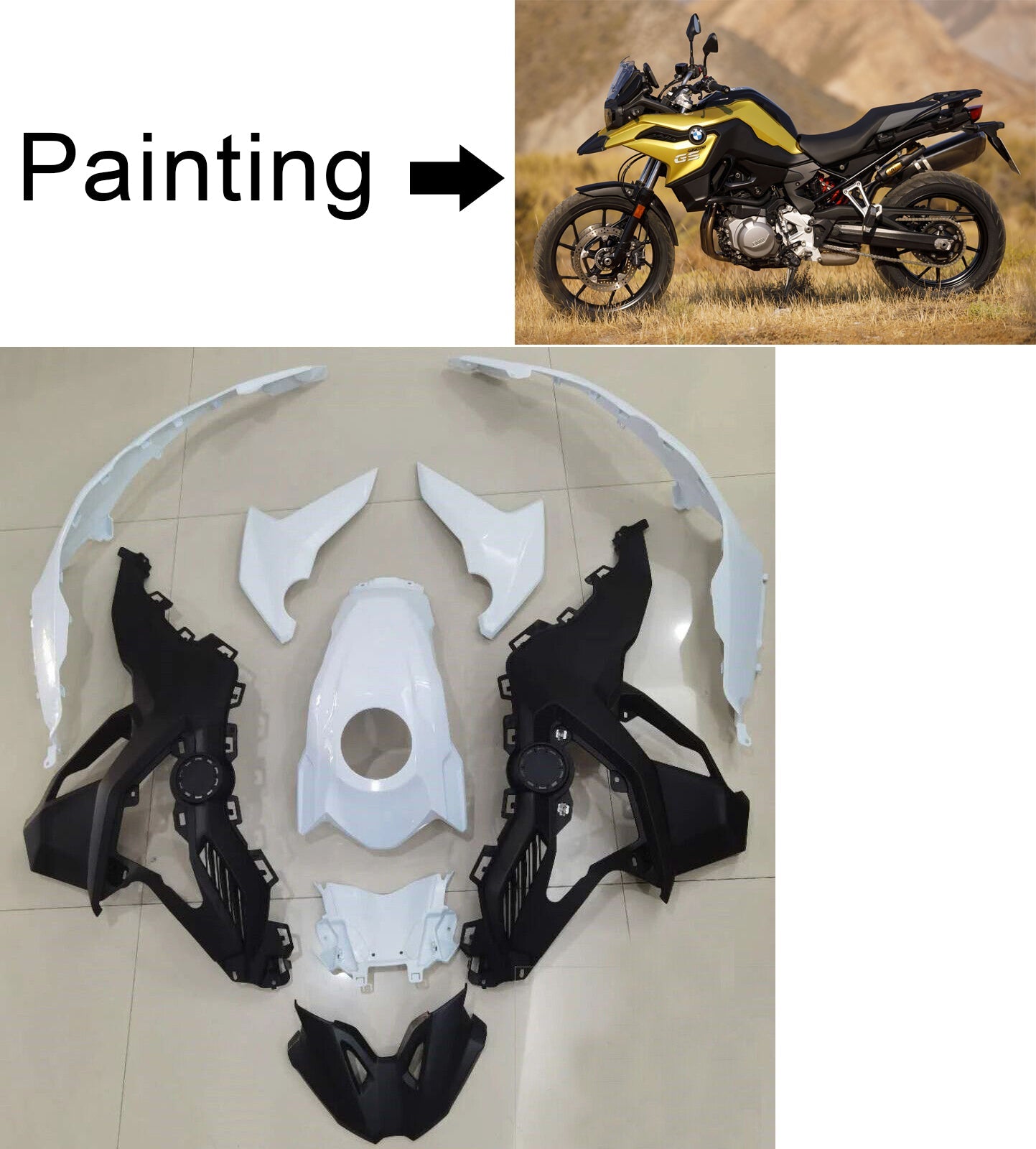 AMOTOPART BMW F750GS F850GS 2018-2020 Kit de carénage Corps