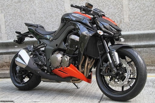 Amotopart Kawasaki 2014-2017 Z1000 Schwarzorange Abzugskit