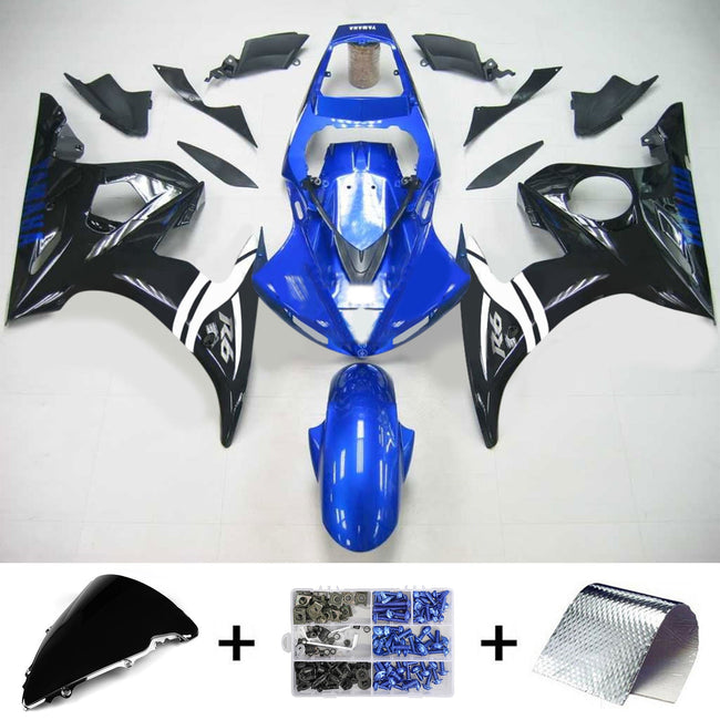 Injektionsverkaufskit Karosserie Kunststoff ABS fit für Yamaha 2003-2004 YZF 600 R6 & 2006-2009 YZF R6S #113