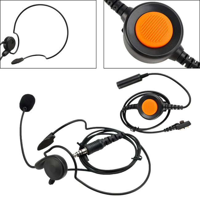 7.1-C7 Rückmontagestecker Taktisches Headset 6-Pin U94 PTT für Hytera PD780/700G/580