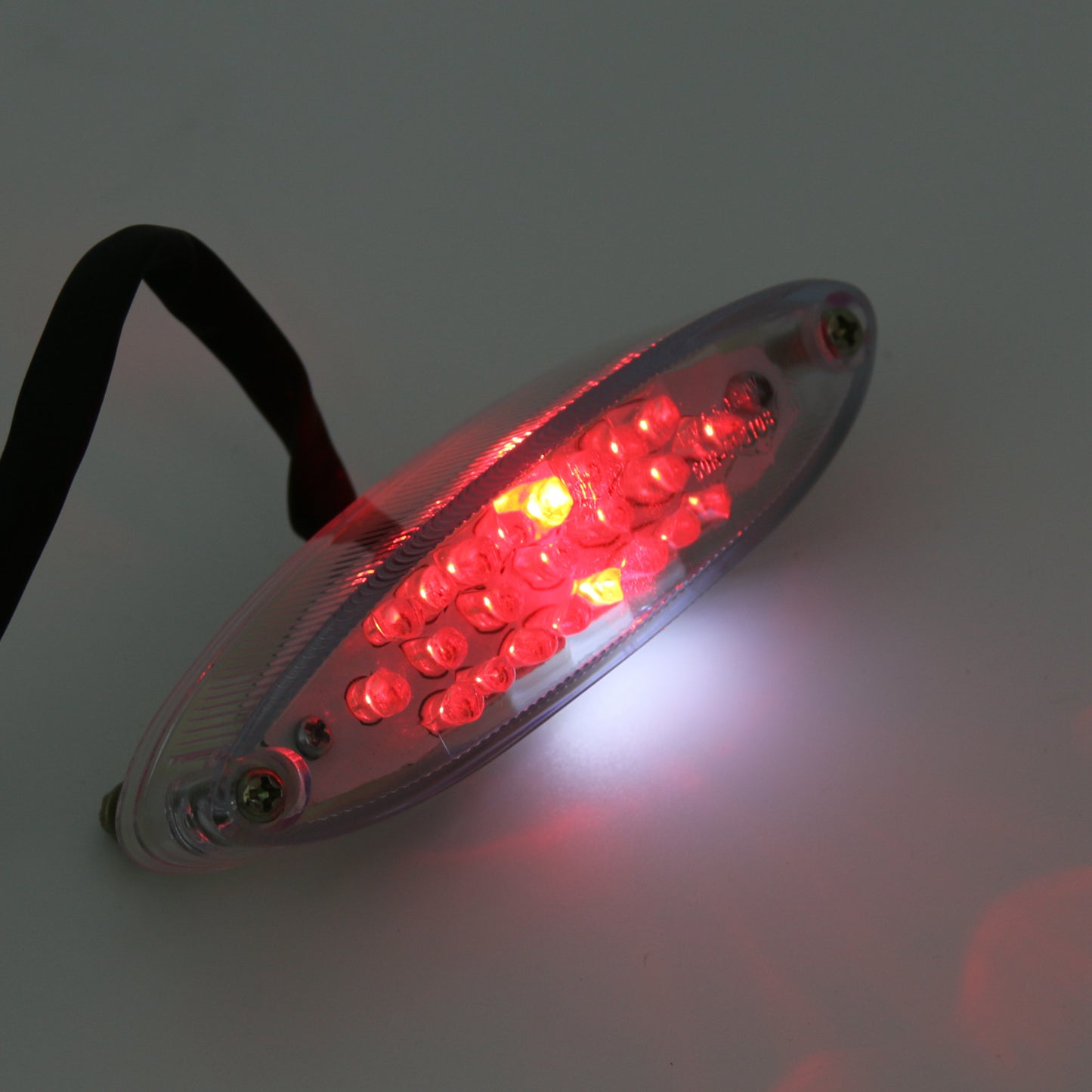 Rote Linse LED Motorrad Motorrad Bremse Laufen Nummernschild Rücklicht Universal