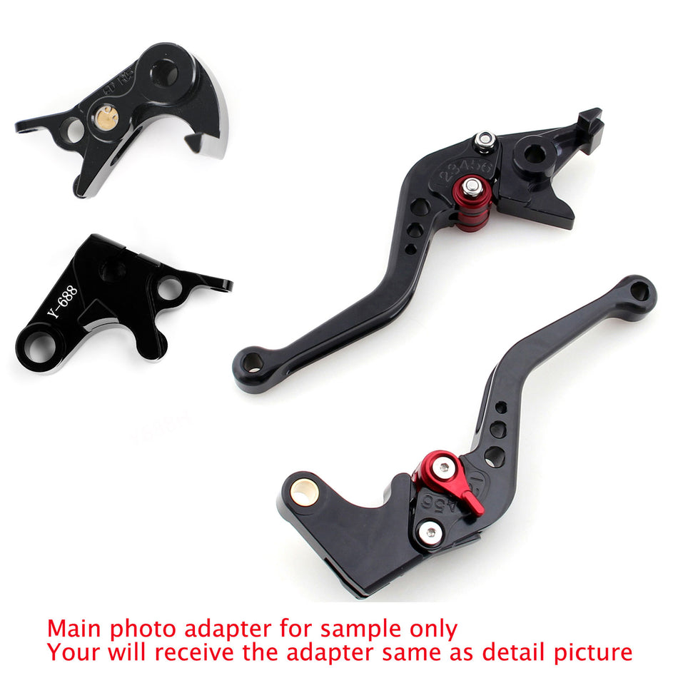 Kurz Brems kupplungshebel für Yamaha MT-09 Tracer 900/GT 21-22 YZF R6 17-20