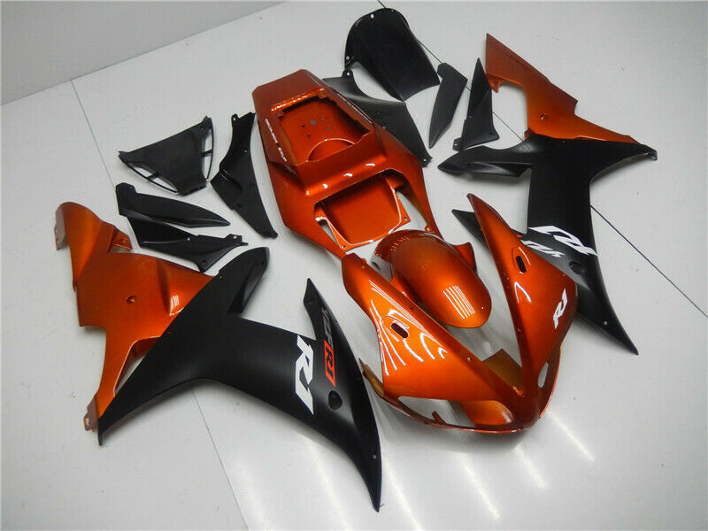 ABS Injection Plastic Kit Fairing Fit Yamaha YZF R1 2002-2003 Orange ...