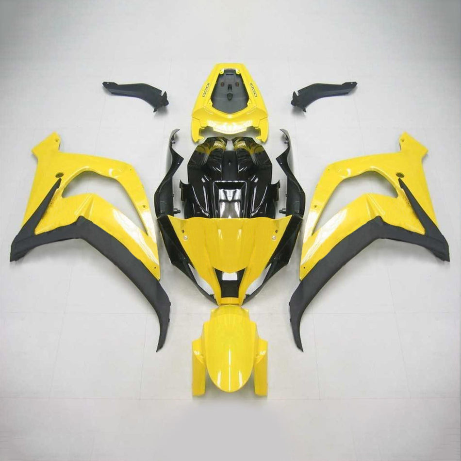 Amotopart Kawasaki 2016-2019 ZX10R Yellow Black Abzugskit