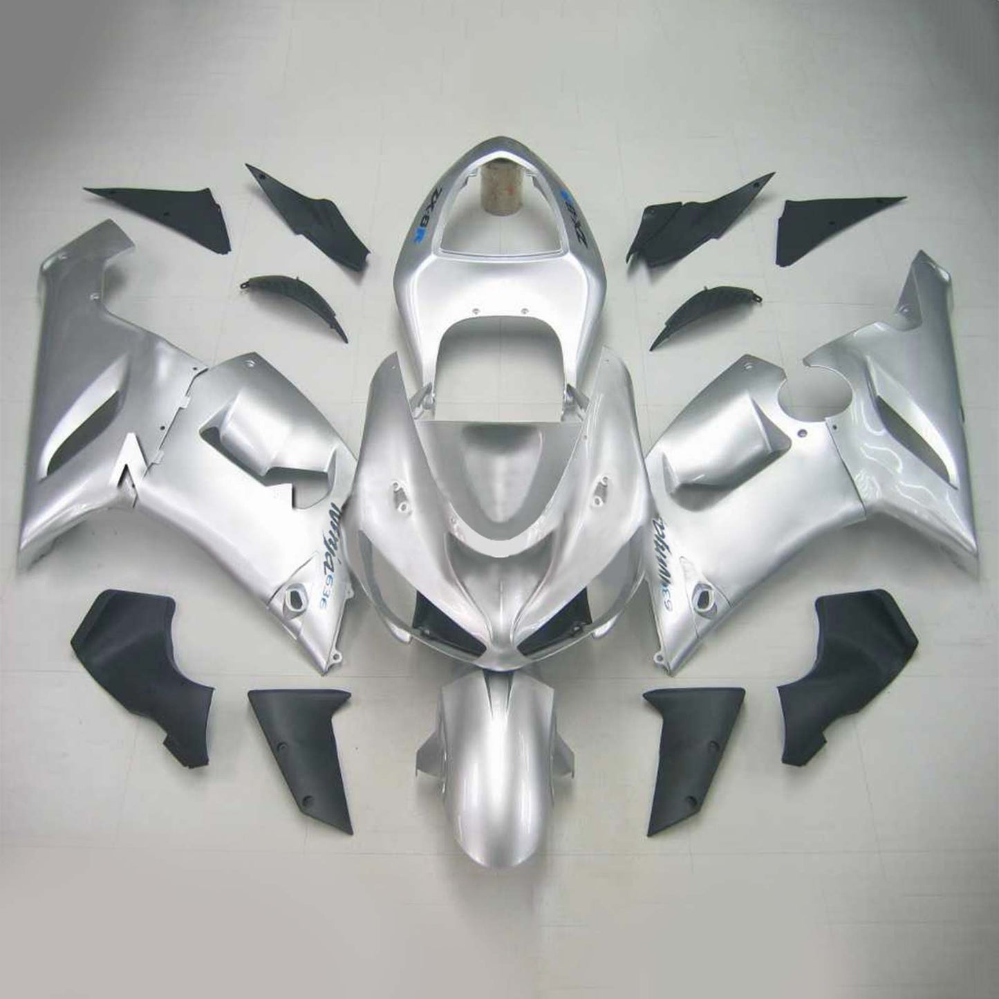 Amotopart Kawasaki 2005-2006 ZX6R 636 Sliver Abzugskit